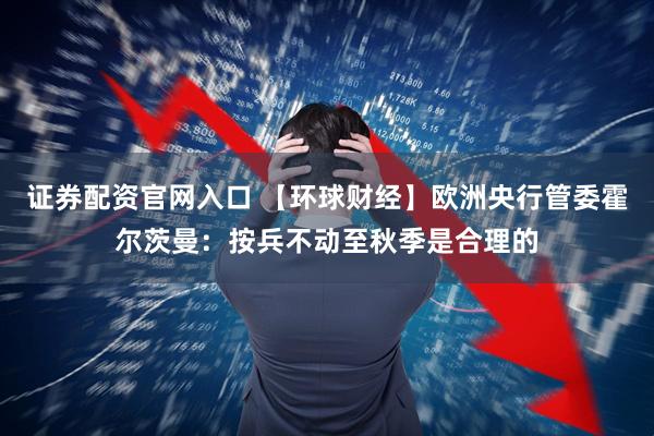 證券配資官網(wǎng)入口 【環(huán)球財(cái)經(jīng)】歐洲央行管委霍爾茨曼：按兵不動(dòng)至秋季是合理的